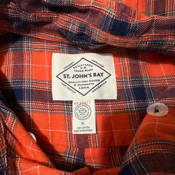 St. John Bay Men’s Flannel, Size: XL - Picture 2 of 4
